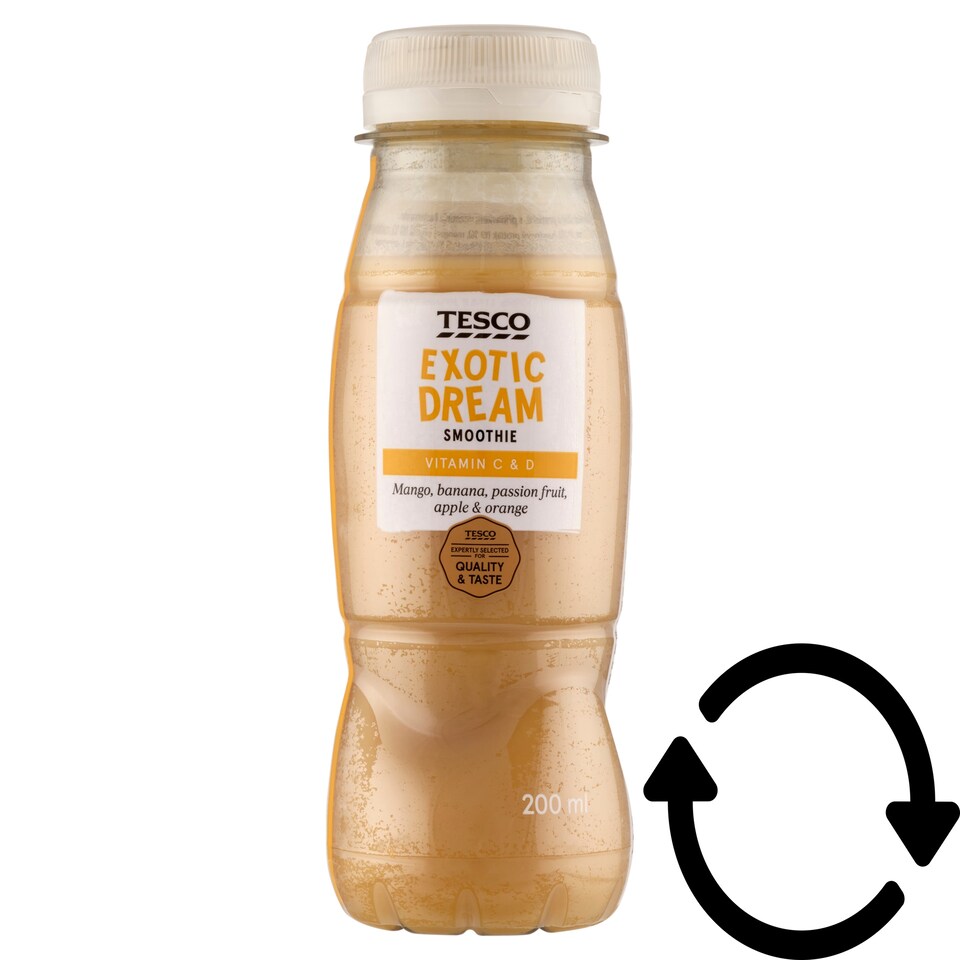 Tesco Exotic Dream vegyes gyümölcsital gyümölcslevekből és -püréből, hozzáadott vitaminokkal 200 ml