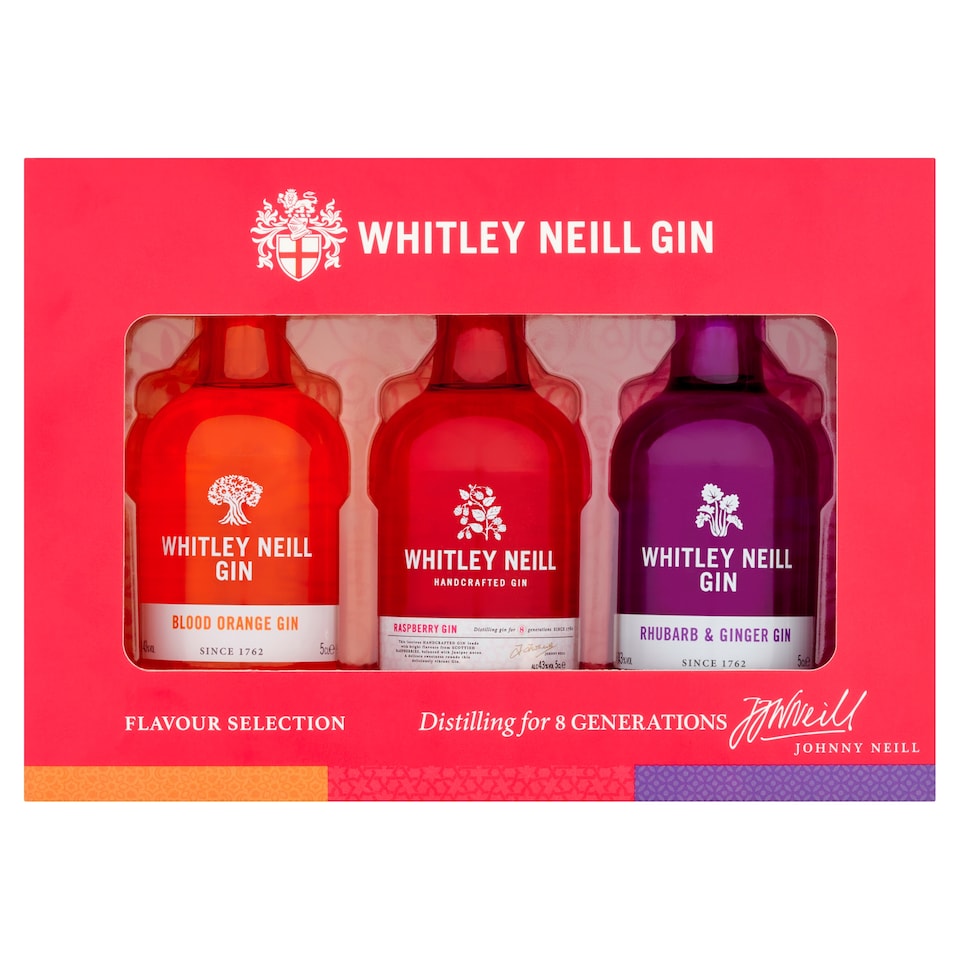 Whitley Neill Gin Flavour Selection Gift Pack 3x5cl