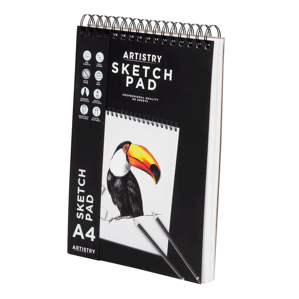 image 1 of Artistry A4 Sketch Pad 60 Sheets