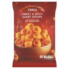 TESCO Sweet and Spicy Mega Hoops 125g