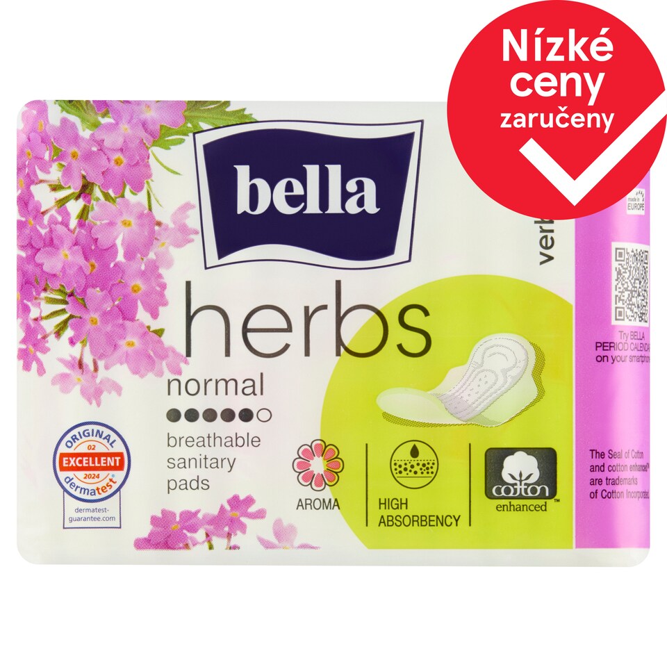 Bella Herbs Verbena parfémované hygienické vložky 12 ks