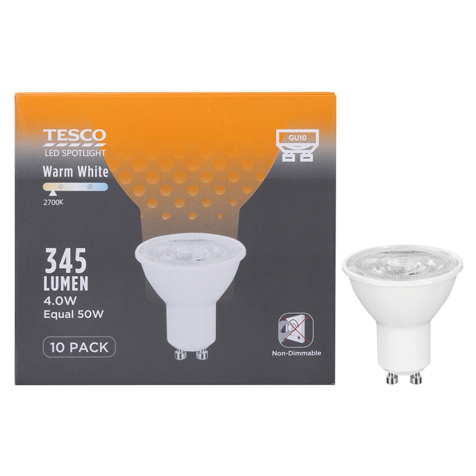 Tesco Led 50W Gu10 10 Pack