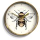 image 1 of Jones Spin Gold Bee Wall Clock