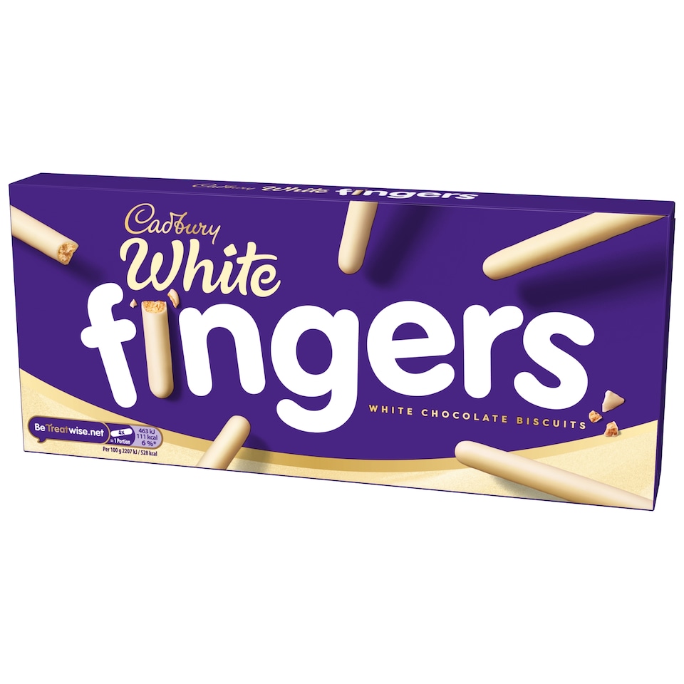image 1 of Cadbury White Chocolate Fingers Biscuits 114g