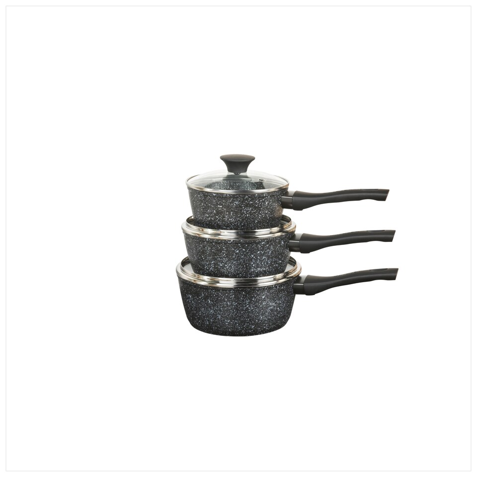 image 1 of Salter Megastone 3 Piece Cookware set 