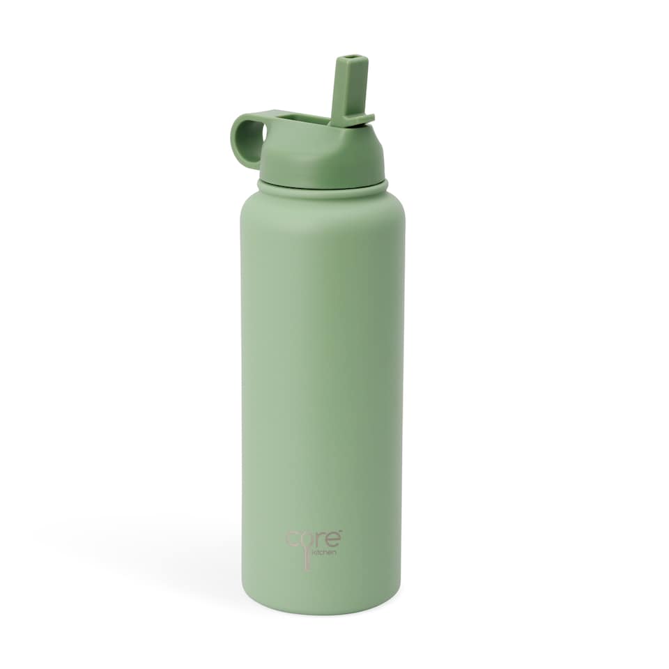 image 1 of Core Kitchen Green Timber Sipper Bottle 1.18L