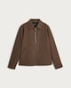 image 4 of The F&F Edit Textured Zip Through Jacket in Brown