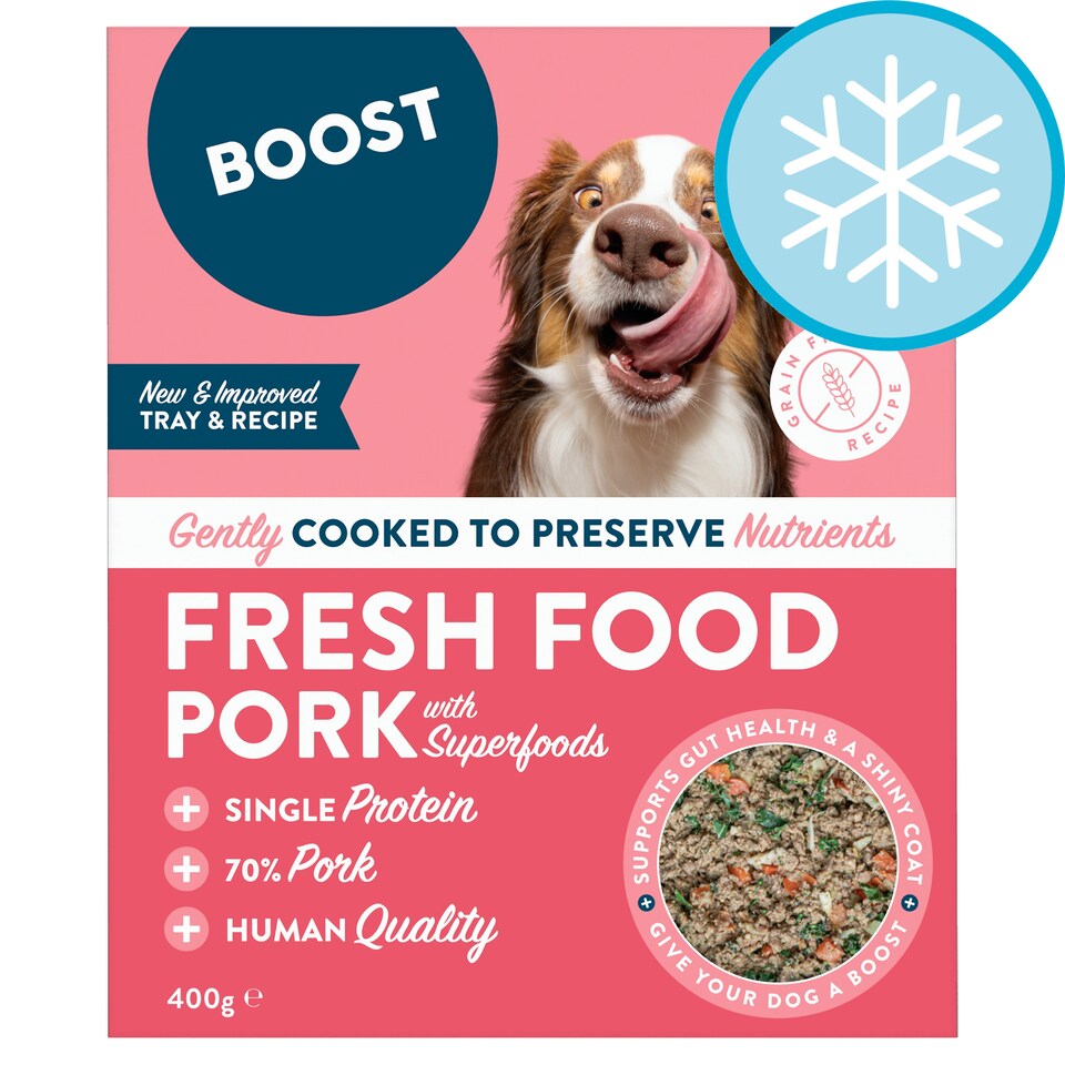 Boost Pet Pork with Superfoods Meal for Dogs 400g