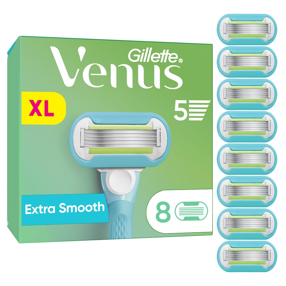image 1 of Gillette Venus Extra Smooth Women's Razor Blade Refills 8 Pack