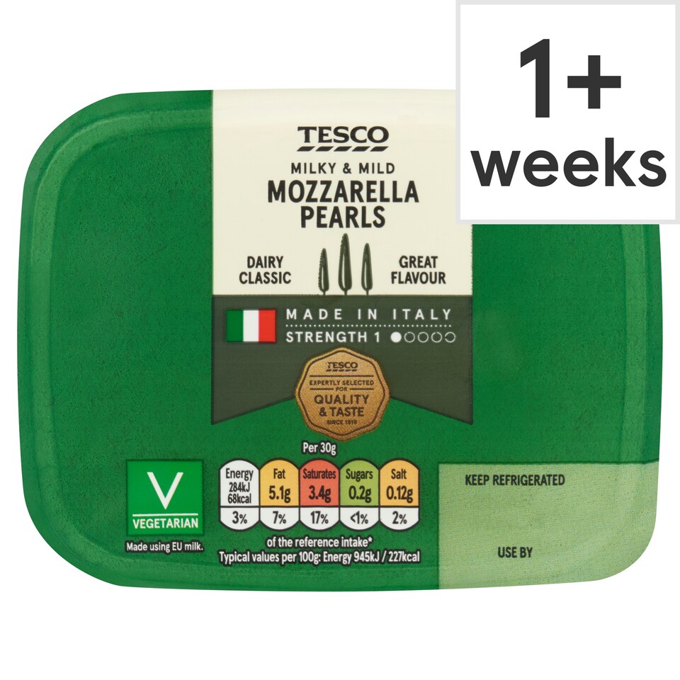 Tesco Mini Mozzarella Pearls 210G