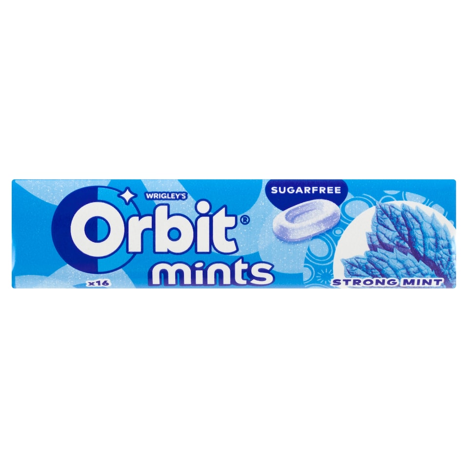 image 1 of Wrigley's Orbit Mints Strong Mint 16 pcs 28g