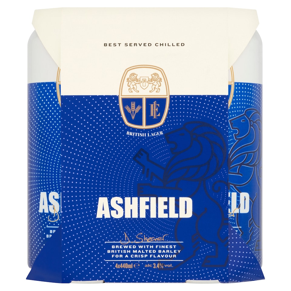 Ashfield British Lager 4 x 440ml