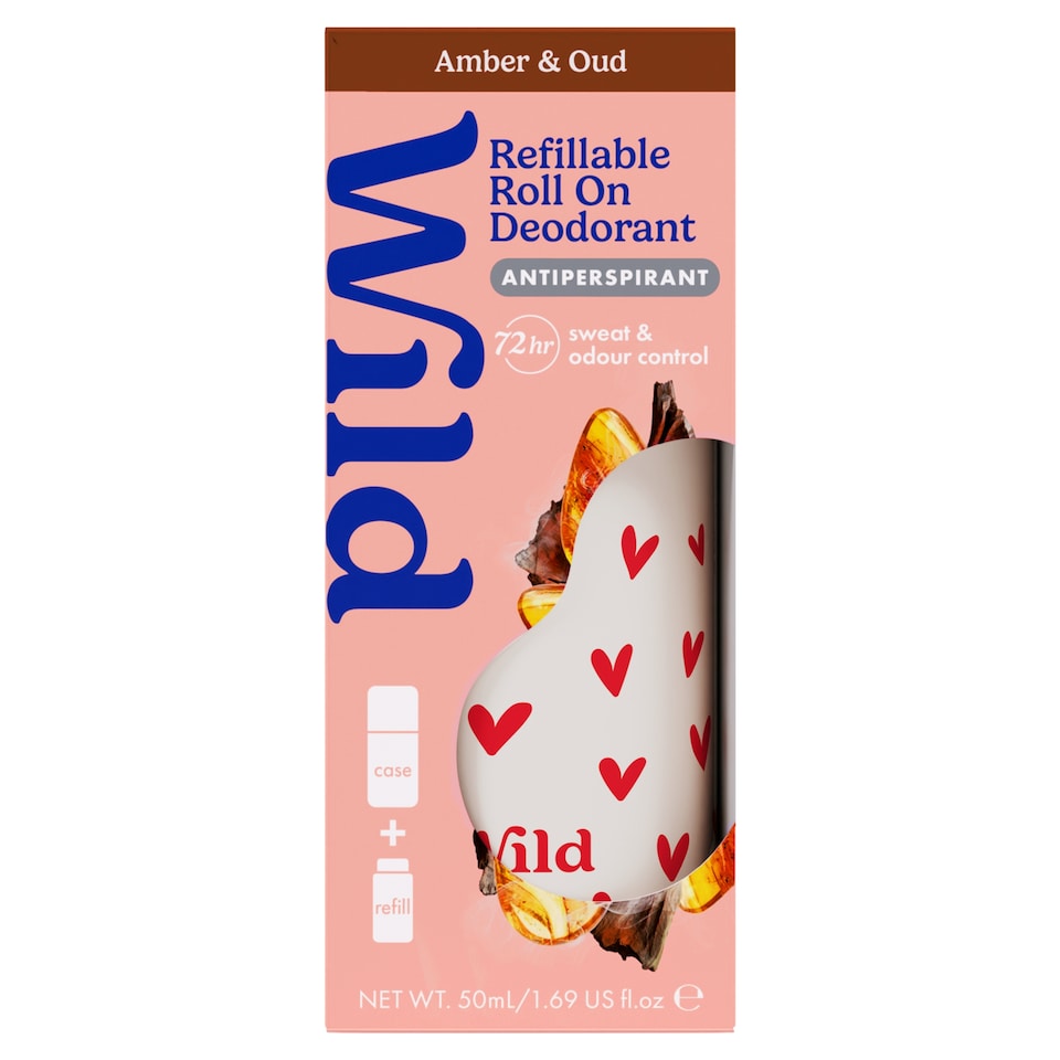 Wild Amber & Oud Refillable Roll On Antiperspirant 50ml