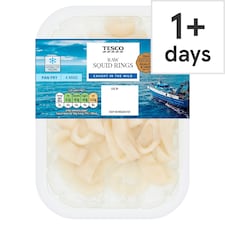 Tesco Raw Squid Rings 150G
