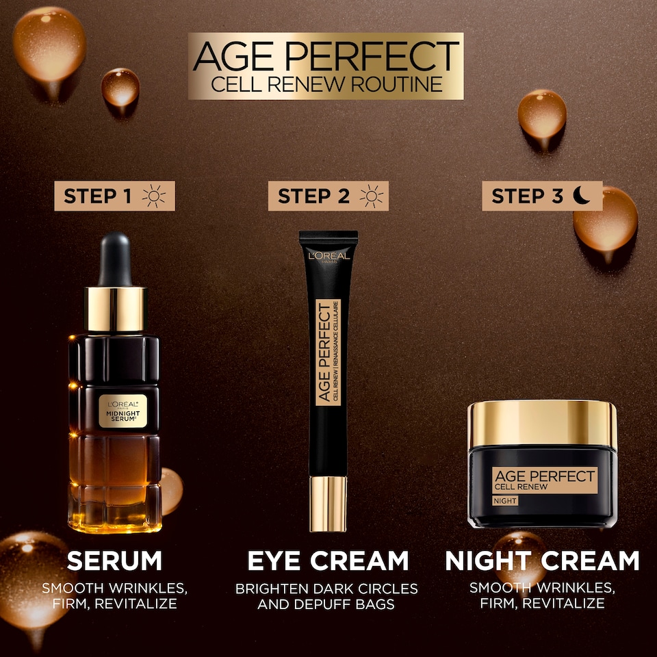 image 1 of L'Oreal Paris Age Perfect Cell Renew Midnight Serum 30ml