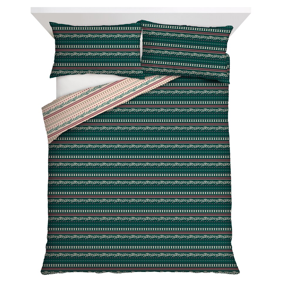 F&F Home Bedding Fairisle Duvet Set Double