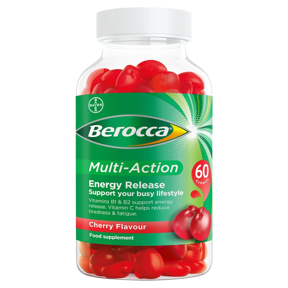image 1 of Berocca Multi-Action Vitamin C Gummies - Cherry Flavour 60s