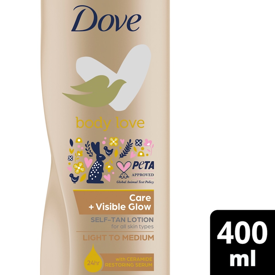 image 1 of Dove Visibleglow Gradual Self Tan Fair Medium 400Ml