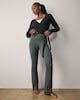 image 2 of F&F Active ULTRASTRETCH Flared Leggings in Green