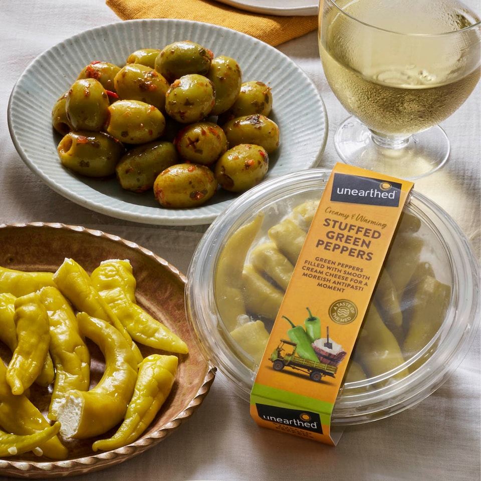 image 1 of Unearthed Stuffed Green Peppers 150g