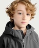 image 1 of F&F Boys Hooded Shower Resistant Raincoat in Grey