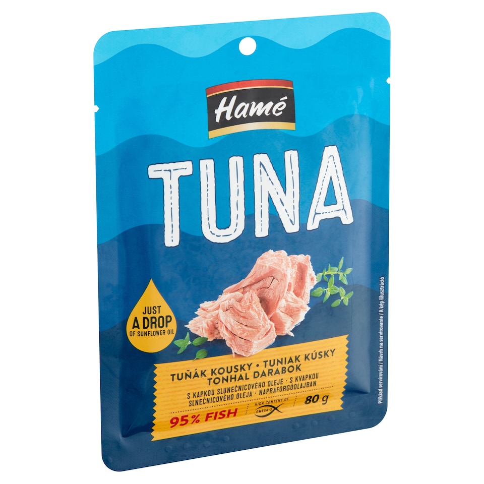 Hamé tonhal darabok napraforgóolajban 80 g