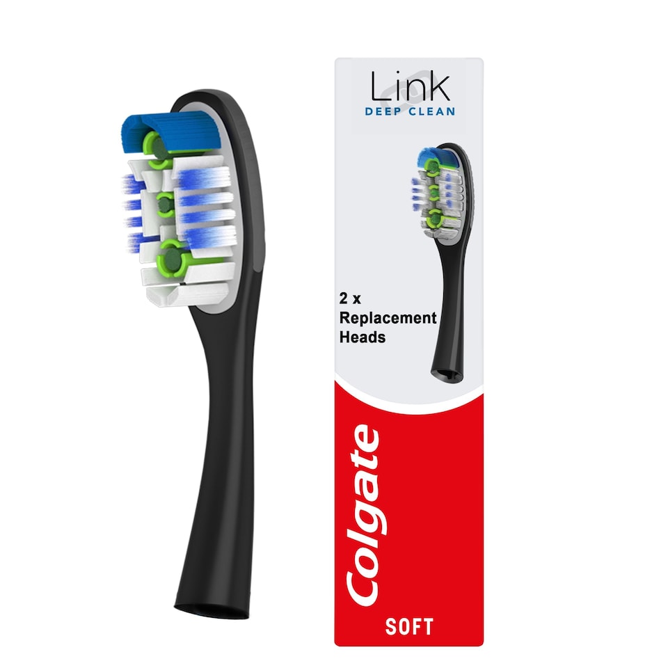 image 1 of Colgate Link Deep Clean Toothbrush Replacement Heads 2Pack