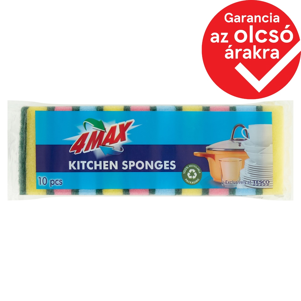 4MAX Kitchen Sponges 10 pcs