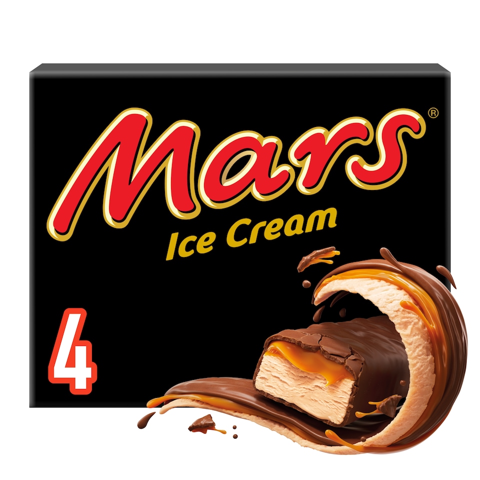 image 1 of Mars Ice Cream Bars 4 x 49.5 ml