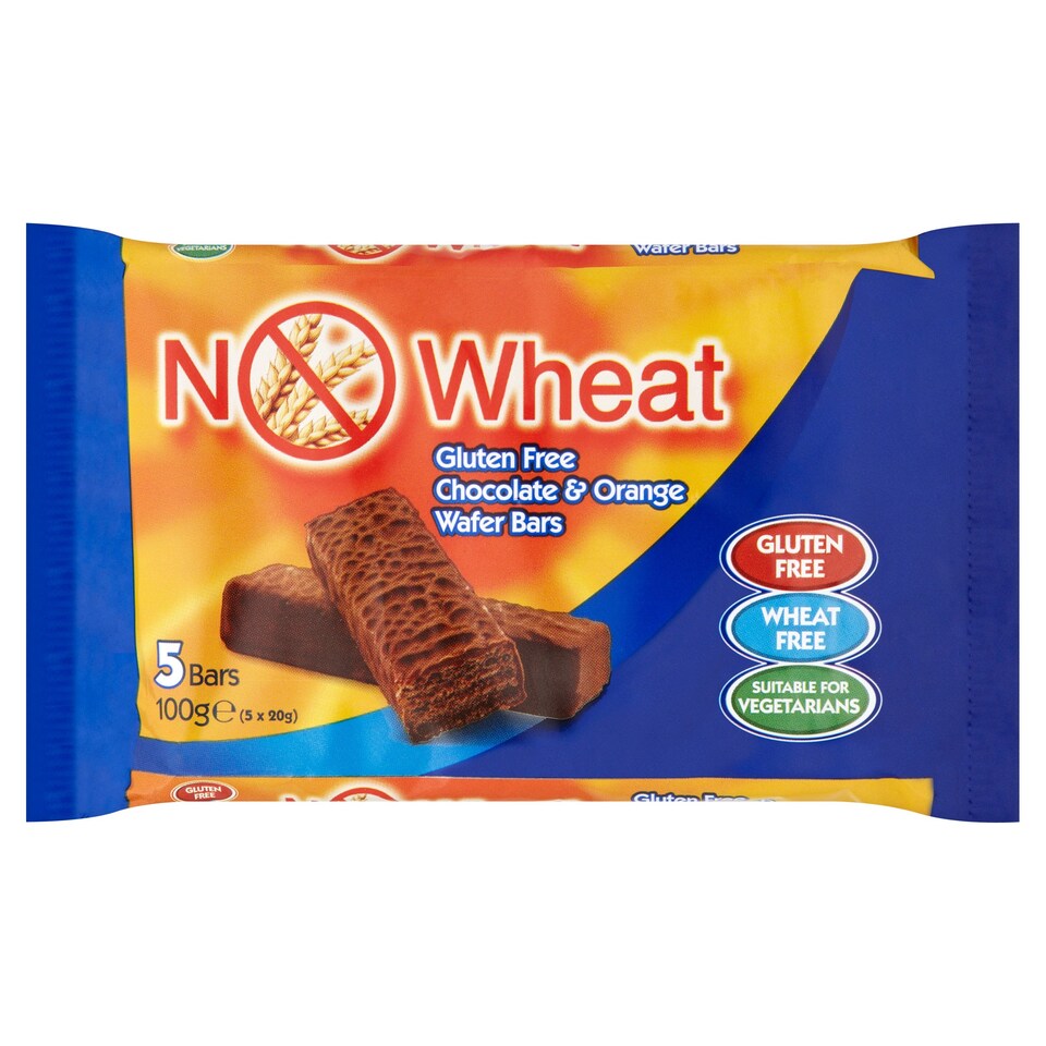 No Wheat Chocolate And Orange Bars 5 Pack
