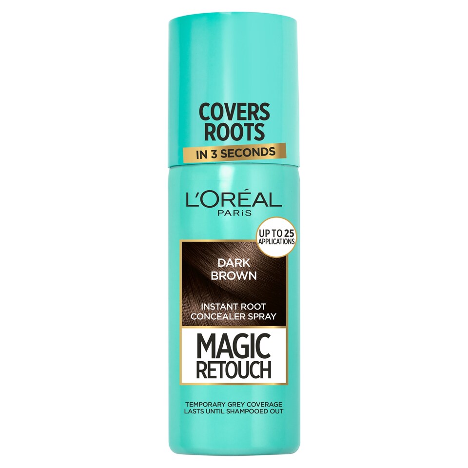 image 1 of L'Oreal Paris Magic Retouch Instant Root Concealer Spray Dark Brown 75ml