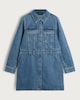 image 5 of F&F Pure Cotton Denim Utility Mini Dress in Blue