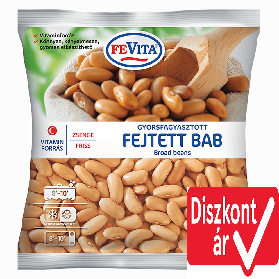 FeVita Quick-Frozen Fresh Broad Beans 450 g