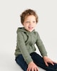 image 2 of F&F Boys Cotton Rich Zip Through Hoodie in Khaki