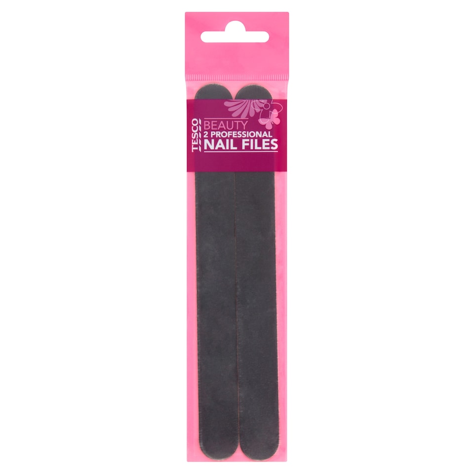 Tesco Beauty Professional Nail Files 2 Pack