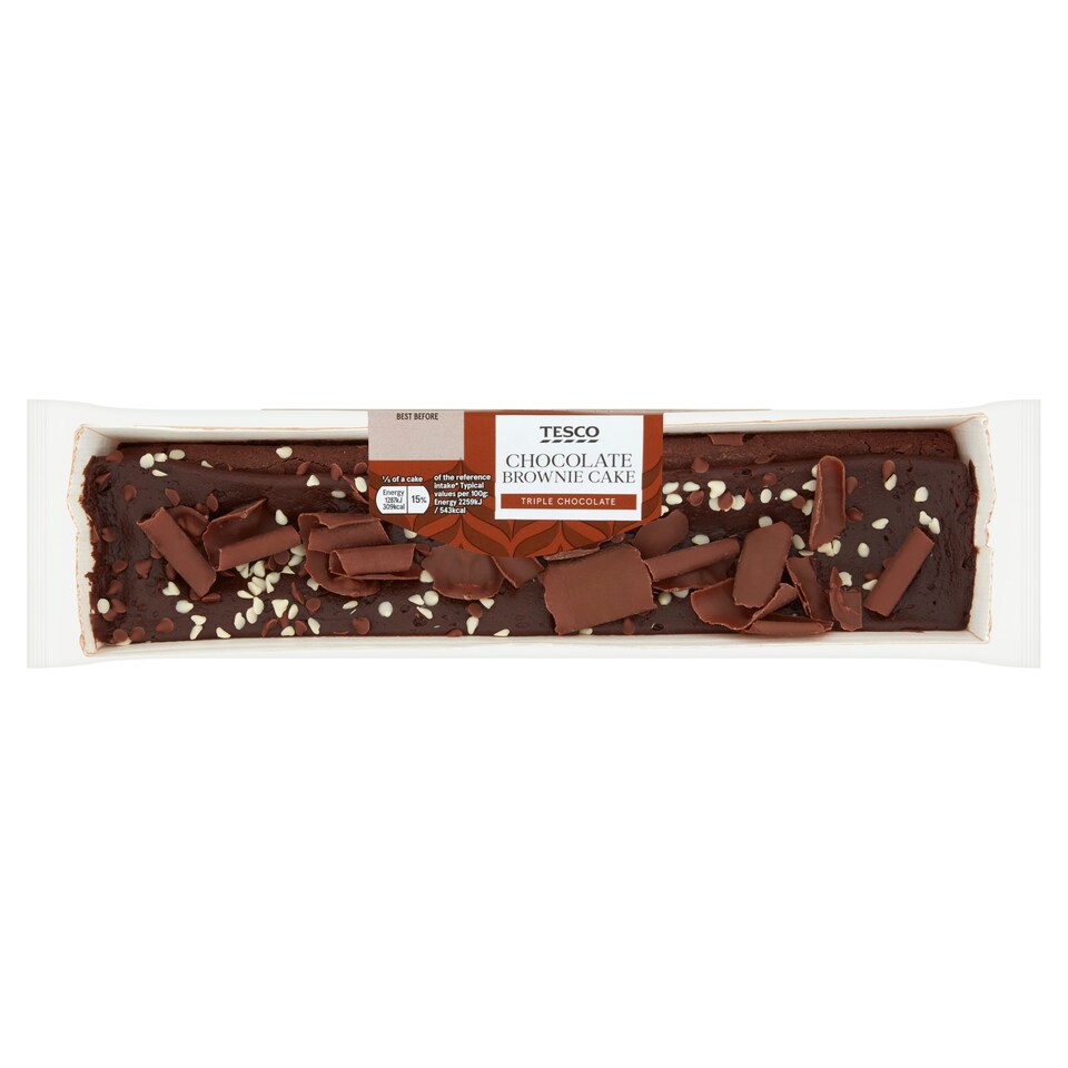 Tesco Chocolate Brownie Bar Cake