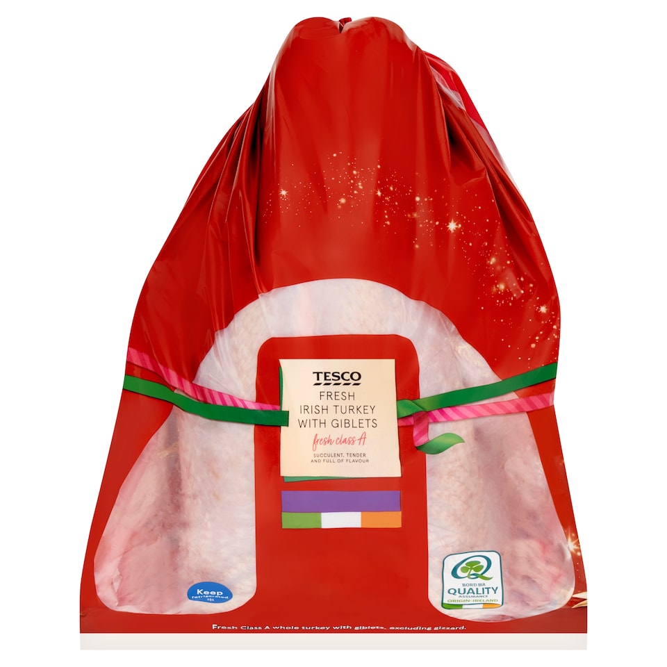 Tesco Fresh Turkey With Giblets Medium 5KG - 5.99KG
