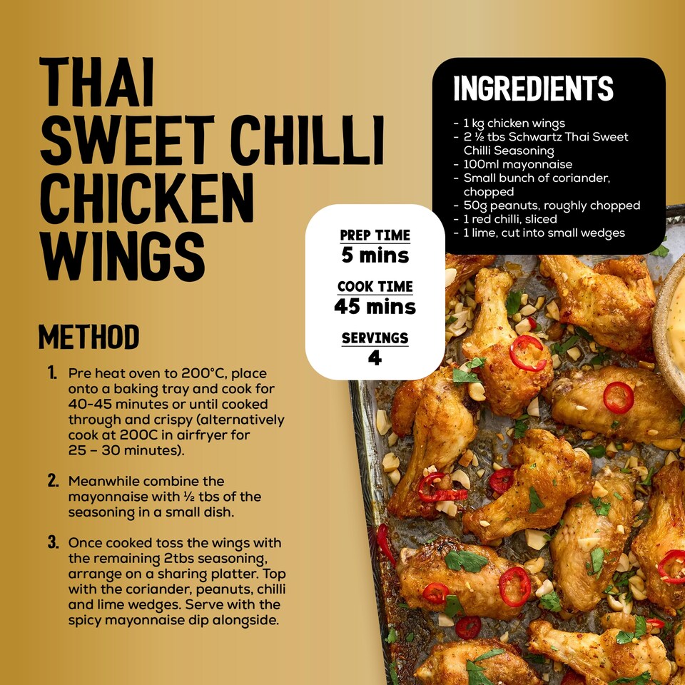 image 1 of Schwartz Thai Sweet Chilli Seasoning 53g