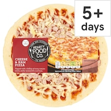Hearty Food Co Cheese & Ham Pizza 124G