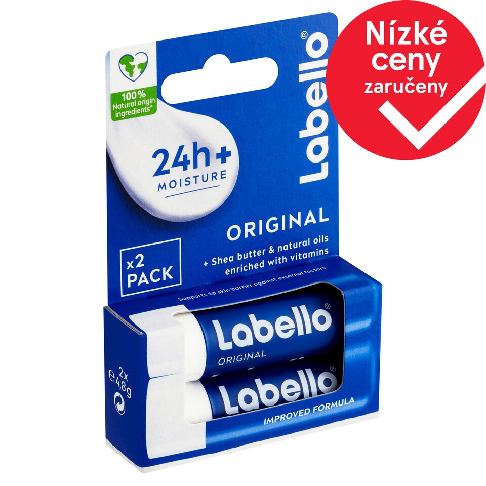Labello Original Pečující balzám na rty 2 x 4,8g