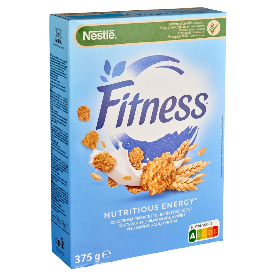 Fitness gabonapehely teljes értékű búzával, vitaminokkal és ásványi anyagokkal 375 g  1. kép