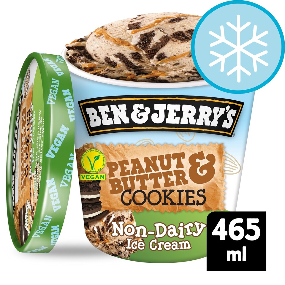 image 1 of Ben & Jerry Non Dairy Peanut Butter And Cookies Ice Cream 465Ml