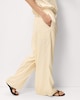 image 2 of F&F Pinstripe Wide Leg Trousers in Cream
