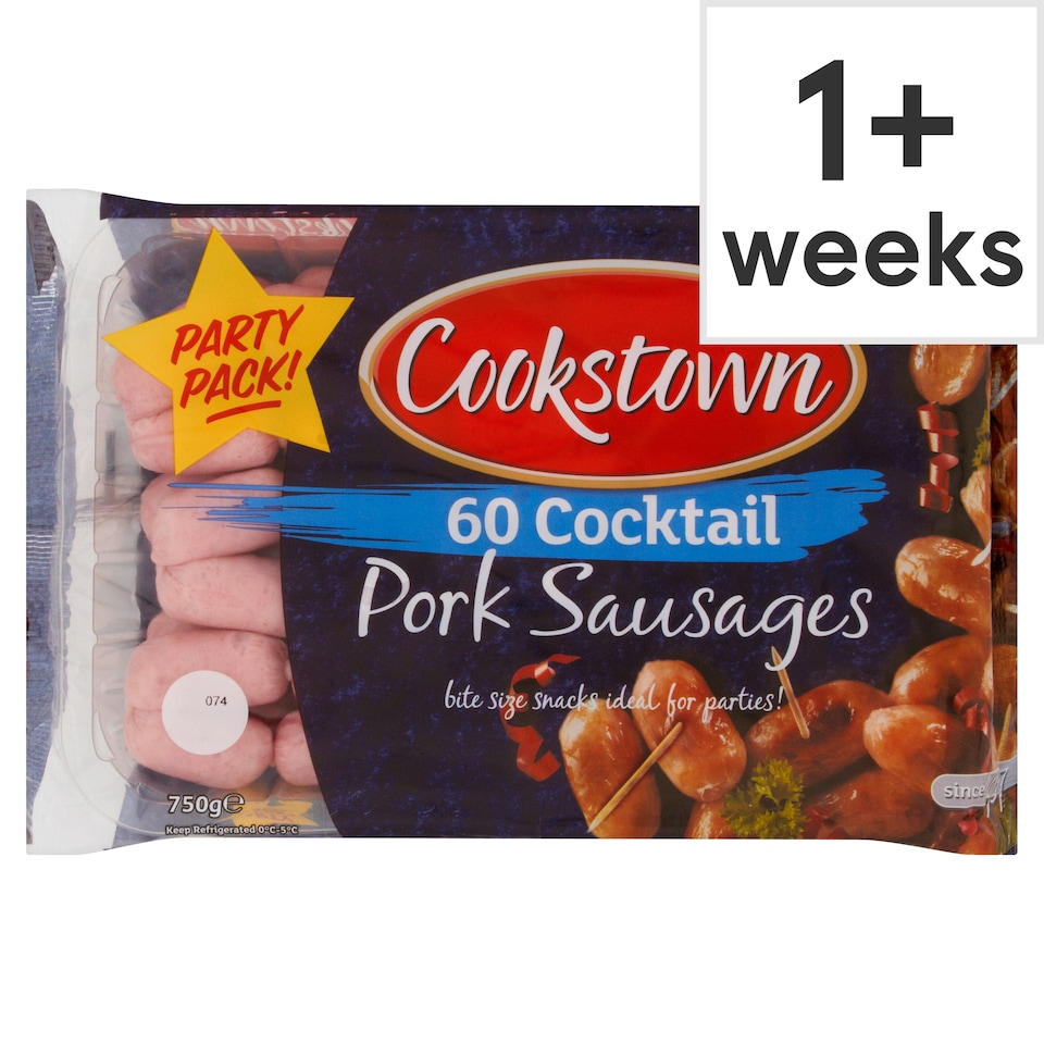 Cookstown Pork Cocktail Sausages 750G