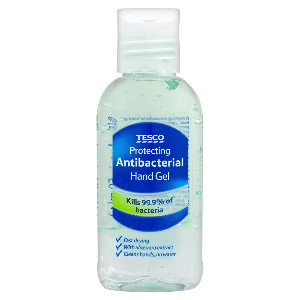 Tesco Antibacterial Hand Gel 50Ml Tesco Groceries