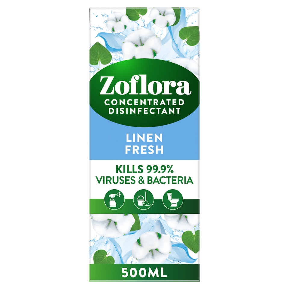 image 1 of Zoflora Concentrated Multipurpose Disinfectant - Linen Fresh 500ml