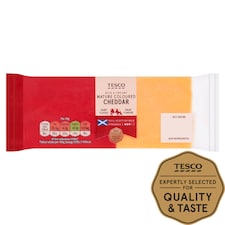 Tesco Mature Coloured Cheddar 400G