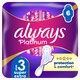 image 1 of Always Platinum Day & Night Sanitary Towels With Wings 6 Pads