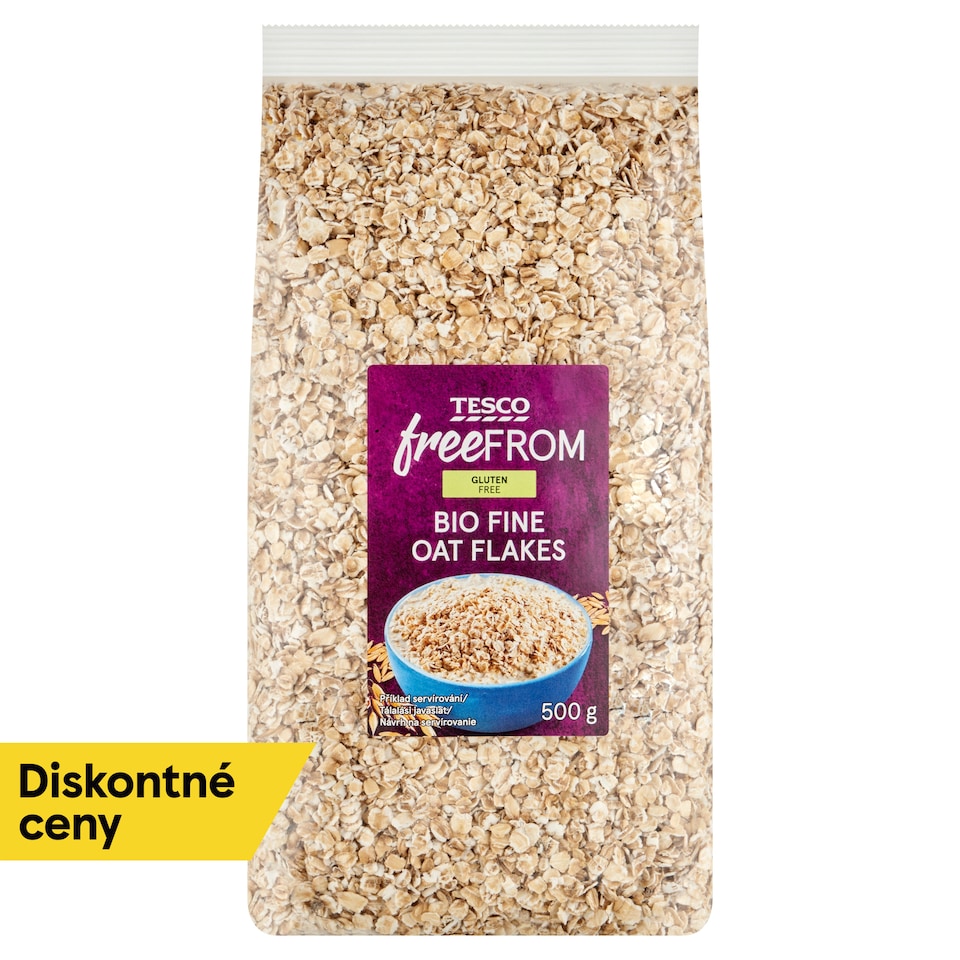 Tesco Free From Gluten Free Bio Oat Flakes Fine 500 g