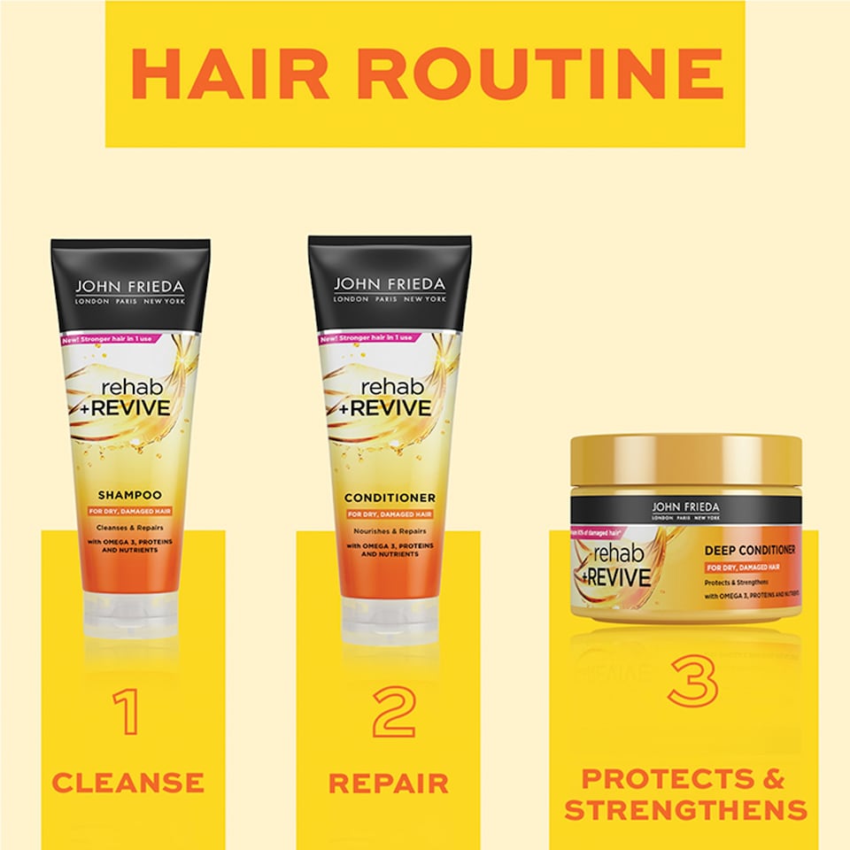 image 1 of John Frieda Rehab & Revive Conditioner 250Ml